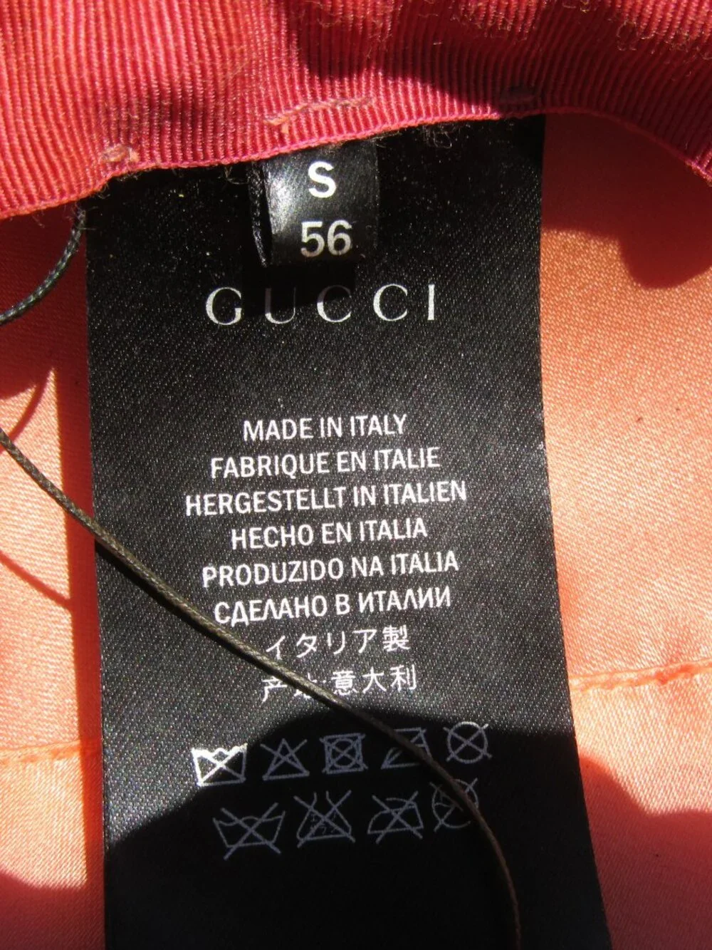 Gucci Agnes Lapin Pink Felt Hat w/ Veil Netting Size Small 56